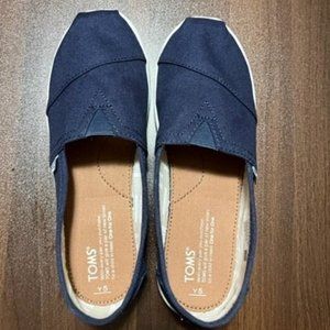 Navy blue unisex kid Toms